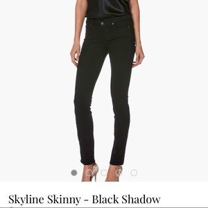 PAIGE skyline skinny jeans size 29 black